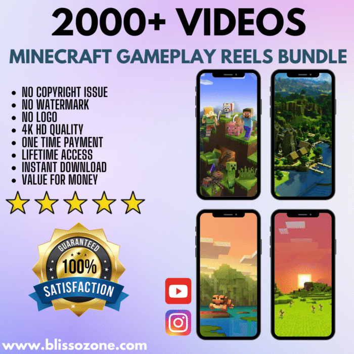 2,000+ Viral Minecraft Reels for Gaming Creators