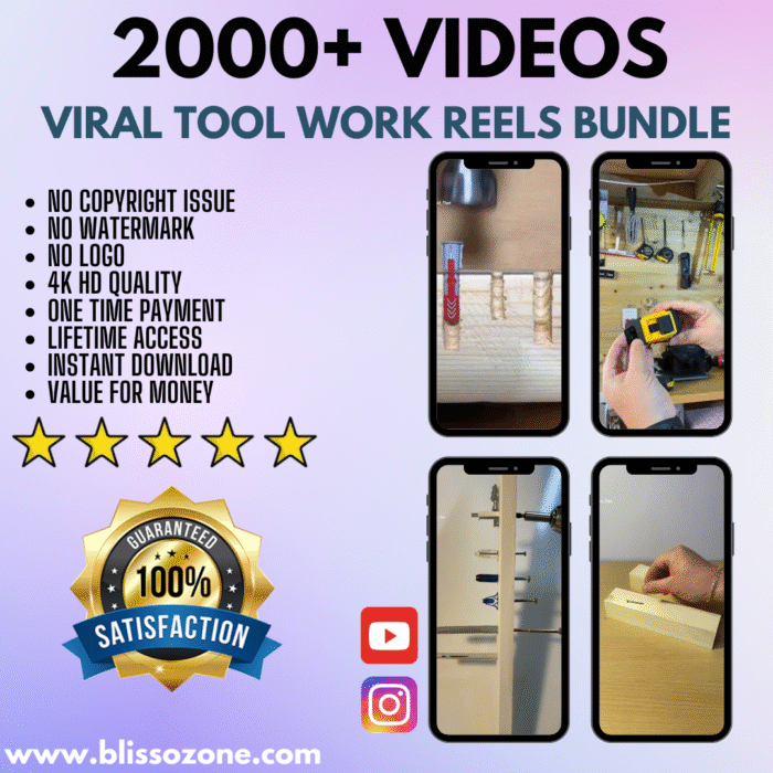 2000+ Viral Tools Work Reels Bundle