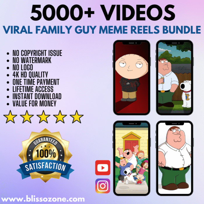 5000+ Viral Family Guy Meme Reels Bundle