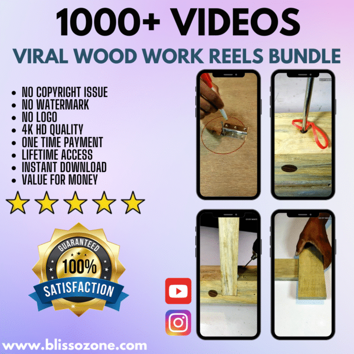 1000+ Viral Wood Work Reels Bundle