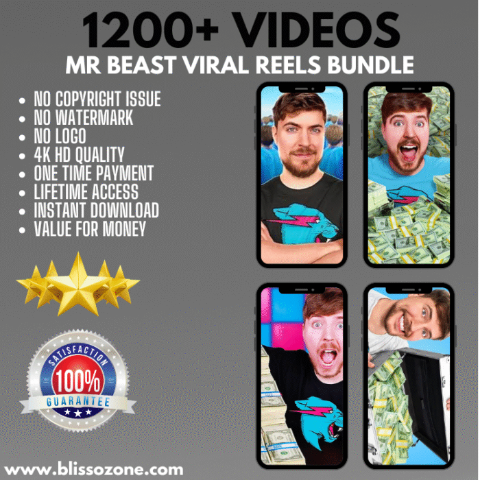 1200+ Mr. Beast Viral Reels Bundle